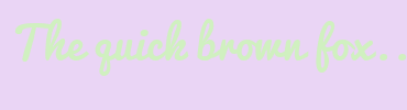 Image with Font Color D0F0C0 and Background Color EAD5F5